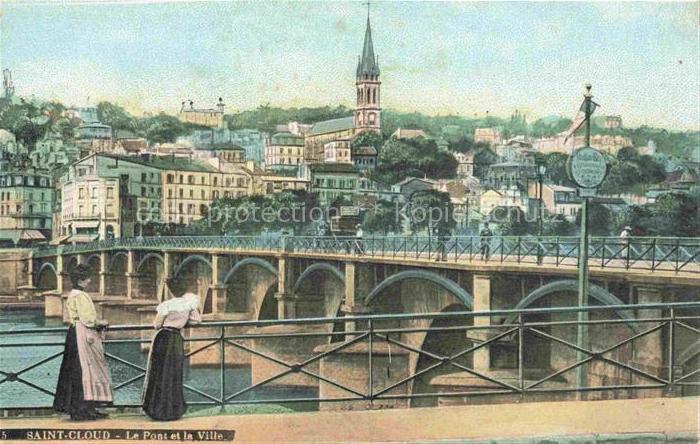 Saint Cloud 92 Hauts-de-Seine Le pont de la ville