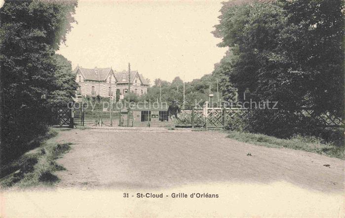 ST-CLOUD  NANTERRE 92 Hauts-de-Seine Grille d'Orléans