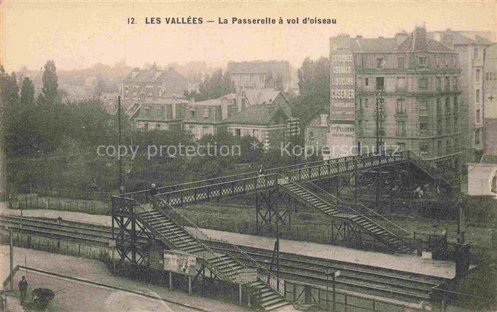 Les Vallees La Garenne-Colombes 92 Hauts-de-Seine La Passerelle à vol d'oiseau