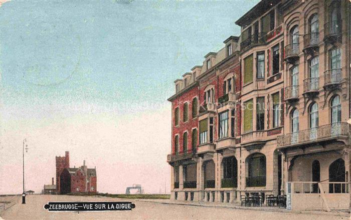 ZEEBRUGGE Zee-Brugge Zeebruegge Belgie Vue sur la digue