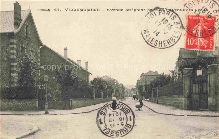 Villemomble BOBIGNY 93 Seine-Saint-Denis Avenue Joséphine prise de l'Avenue des