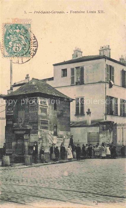 Pre-Saint-Gervais Le BOBIGNY 93 Seine-Saint-Denis Fontaine Louis XII