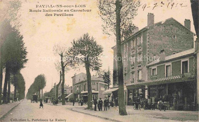 Pavillons-sous-Bois Les 93 Seine-Saint-Denis Route Nationale au Carrefour des Pa