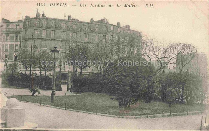 PANTIN Bobigny 93 Seine-Saint-Denis Les jardins de la Mairie
