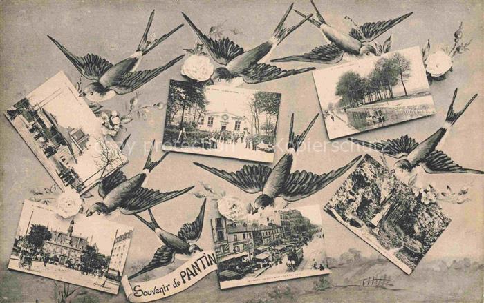 PANTIN Bobigny 93 Seine-Saint-Denis Briefschwalben vues d'ensemble