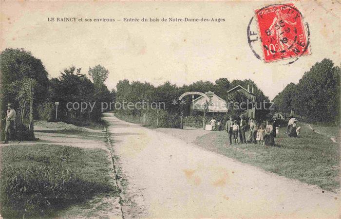 LE RAINCY 93 Seine-Saint-Denis Entrée du bois de Notre Dame des Anges