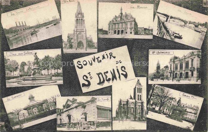 SAINT-DENIS  93 Seine-Saint-Denis Souvenir de la ville vues d'ensemble