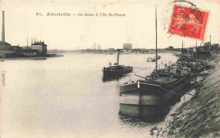 Alfortville Alforville CRETEIL 94 Val-de-Marne La Seine à l'Ile Saint Pierre