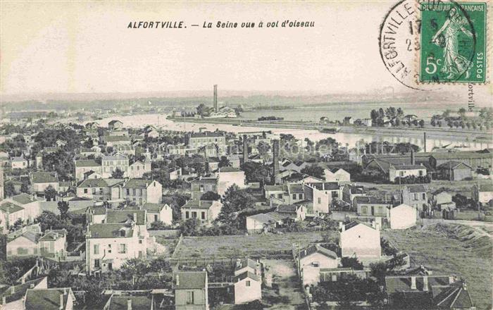 Alfortville Alforville CRETEIL 94 Val-de-Marne La Seine vue à vol d'oiseau