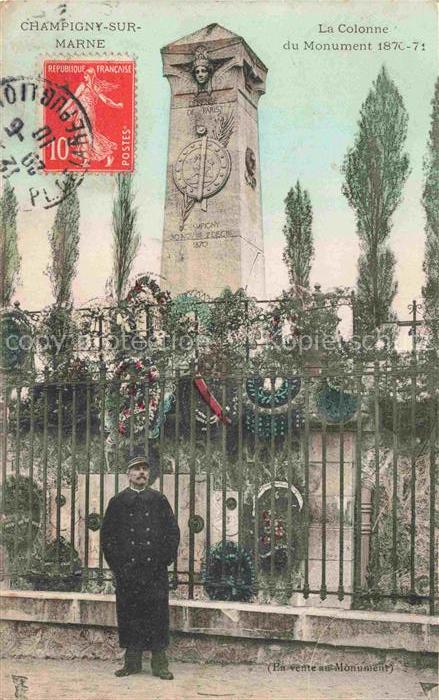 CHAMPIGNY-SUR-MARNE NOGENT-SUR-MARNE 94 Val-de-Marne La Colonne du Monument 1870