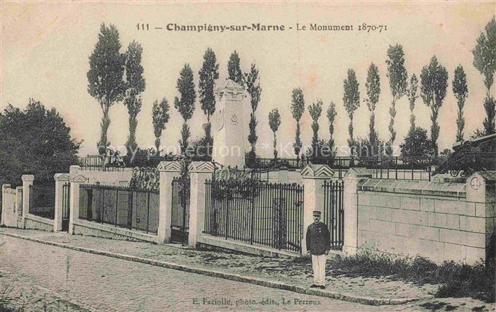 CHAMPIGNY-SUR-MARNE NOGENT-SUR-MARNE 94 Val-de-Marne Le Monument 1870-71