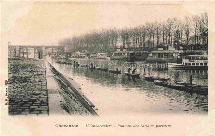 Charenton  CRETEIL 94 Val-de-Marne L'Embarcadère Pontons des bateaux parisiens