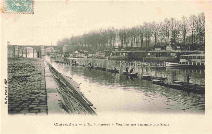 Charenton  CRETEIL 94 Val-de-Marne L'Embarcadère Pontons des bateaux parisiens