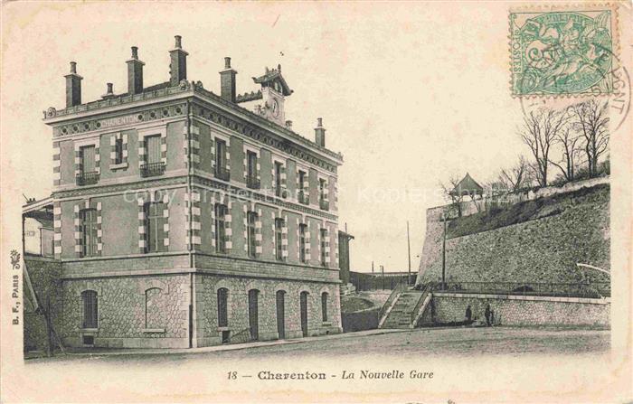 Charenton  CRETEIL 94 Val-de-Marne La nouvelle gare