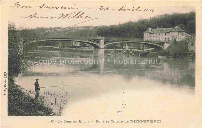 Chennevieres-sur-Marne 94 Val-de-Marne Pont et coteau de Chennevieres Collection