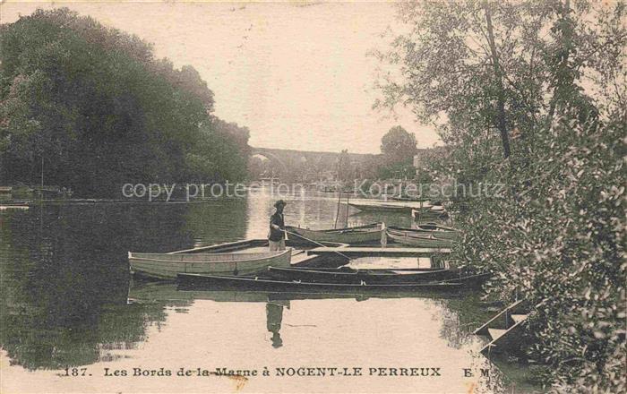 Nogent-Le-Perreux-sur-Marne 94  Val-de-Marne Les bords de la Marne