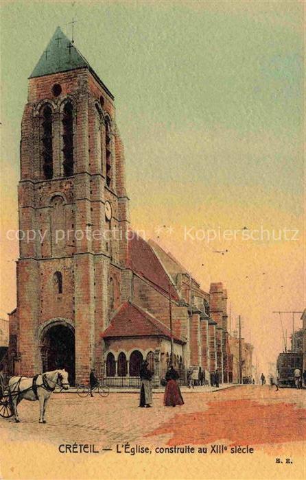 CRETEIL 94 Val-de-Marne Eglise construite au XIIIe siècle