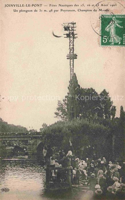 Joinville-le-Pont Nogent-sur-Marne 94 Val-de-Marne Fêtes Nautiques Plongeon Peyr