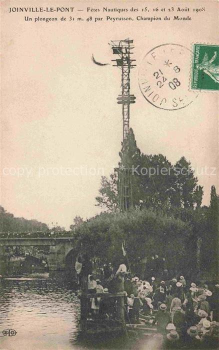 Joinville-le-Pont Nogent-sur-Marne 94 Val-de-Marne Fêtes Nautiques Plongeon Peyr