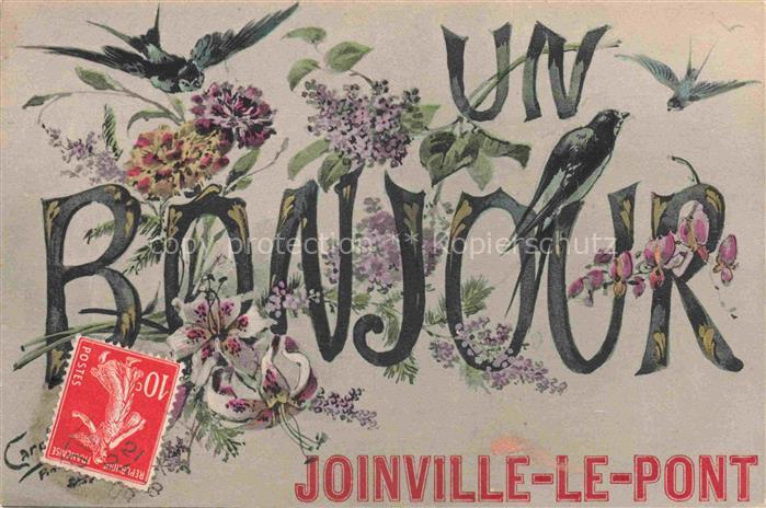 Joinville-le-Pont Nogent-sur-Marne 94 Val-de-Marne Un bonjour de la ville des fl