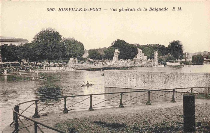 Joinville-le-Pont Nogent-sur-Marne 94 Val-de-Marne Vue générale de la baignade