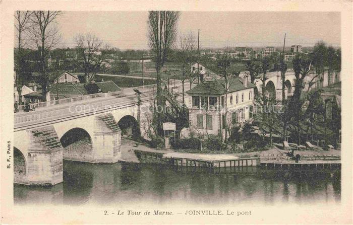 Joinville-le-Pont Nogent-sur-Marne 94 Val-de-Marne Vue générale et le pont