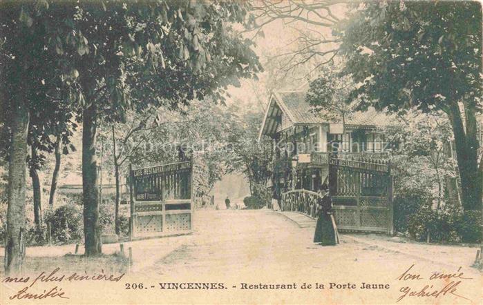 VINCENNES  Nogent-sur-Marne 94 Val-de-Marne Restaurant de la Porte Jaune