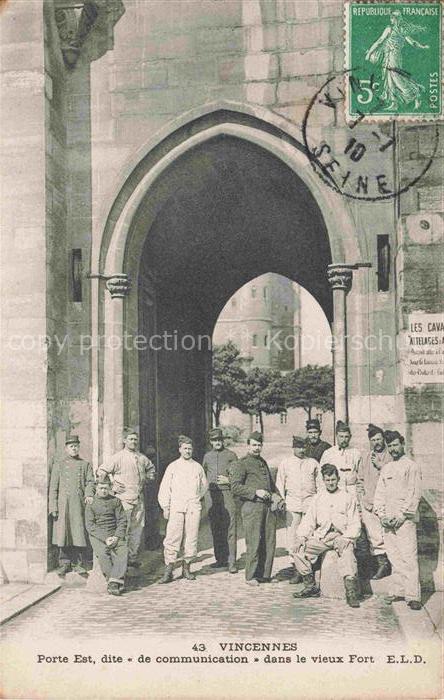 VINCENNES  Nogent-sur-Marne 94 Val-de-Marne Porte Est dite de communication dans