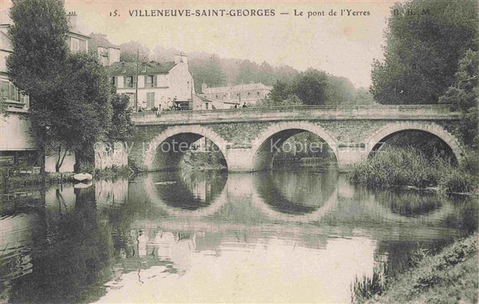 Villeneuve-Saint-Georges CRETEIL 94 Val-de-Marne Le pont de l'Yerres