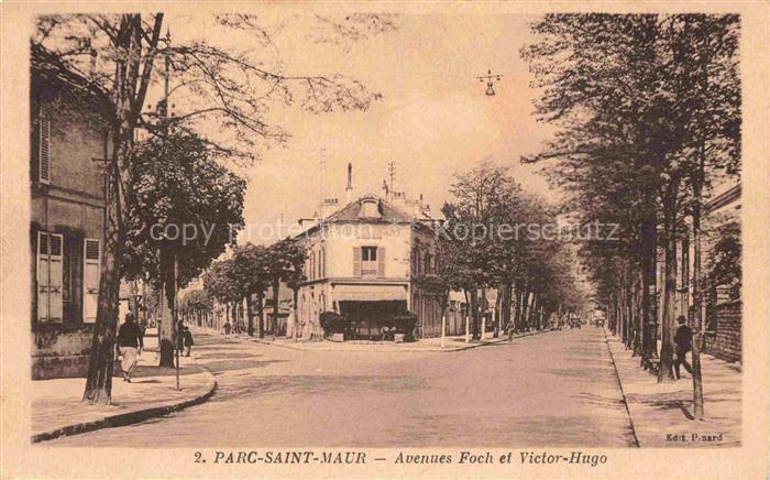 Parc Saint-Maur CRETEIL 94 Val-de-Marne Avenues Foch et Victor Hugo
