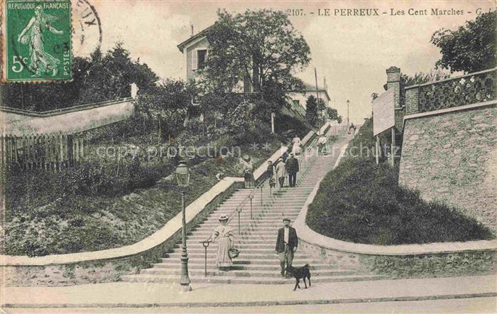 Le Perreux-sur-Marne Nogent-sur-Marne 94 Val-de-Marne Les cent marches Escalier
