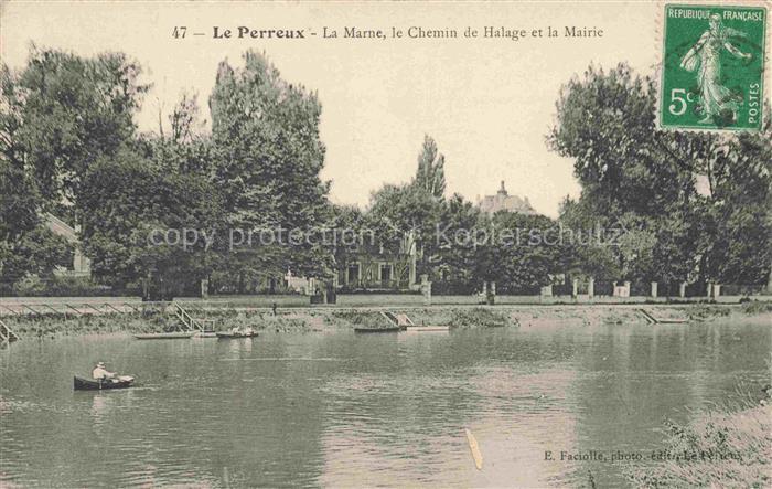 Le Perreux-sur-Marne Nogent-sur-Marne 94 Val-de-Marne La Marne Chemin de Halage