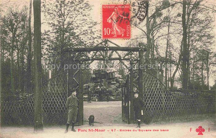 Parc Saint-Maur CRETEIL 94 Val-de-Marne Entrée du Square des Laes