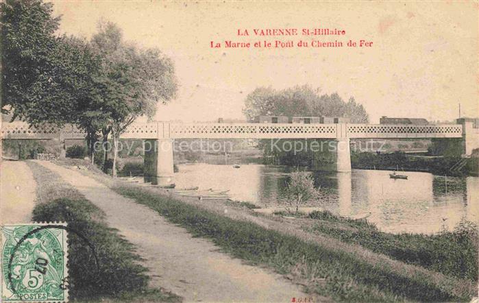 La Varenne Saint Hilaire CRETEIL 94 Val-de-Marne Aux bords de la Marne et Pont d