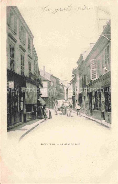 ARGENTEUIL 95 Val-d Oise La Grande Rue