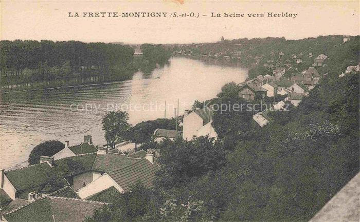 La Frette-sur-Seine Argenteuil 95 Val-d Oise La Seine vers Herblay