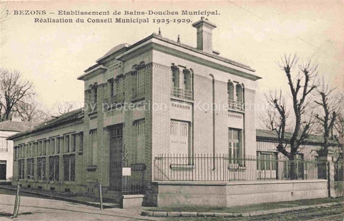 Bezons Argenteuil 95 Val-d Oise Etablissement de Bains-Douches Municipal