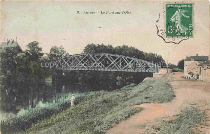 Auvers  PoNTOISE 95 Val-d Oise Le pont sur l'Oise