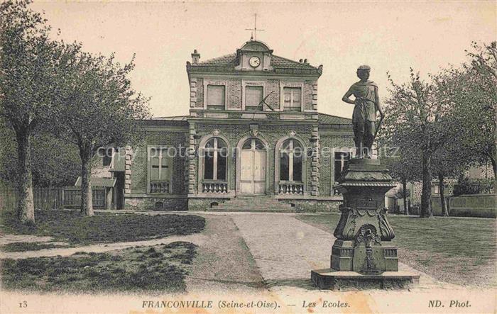 Franconville  PONTOISE 95 Val-d Oise Les Ecoles Monument Statue