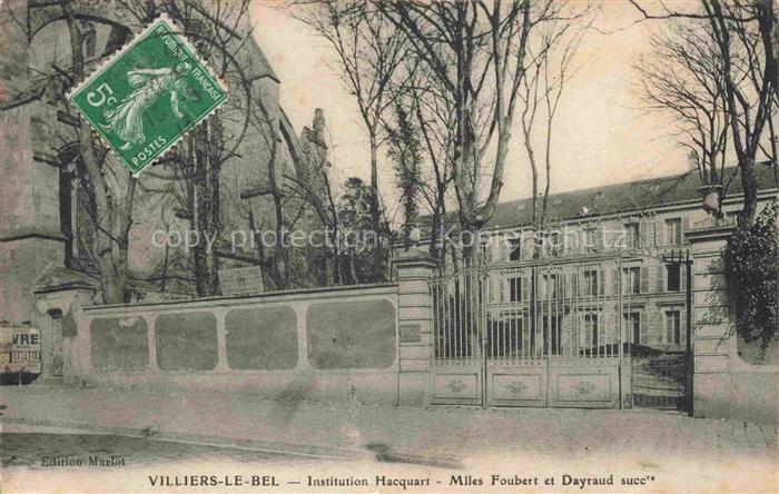 Villiers-le-Bel Sarcelles 95 Val-d Oise Institution Hacquart Mlles Foubert et Da