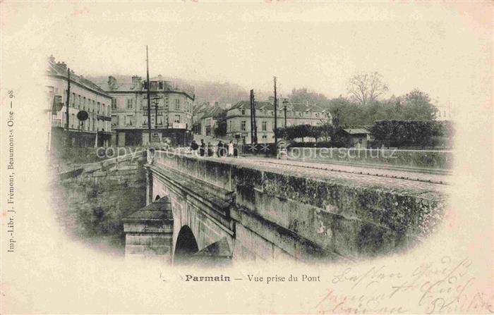Parmain PONTOISE 95 Val-d Oise Vue prise du pont