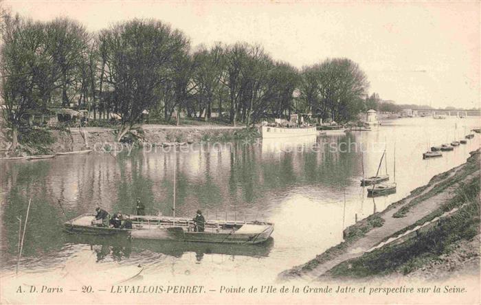 LEVALLOIS-PERRET 92 Hauts-de-Seine Pointe de l'Ile de la Grande Jatte et perspec