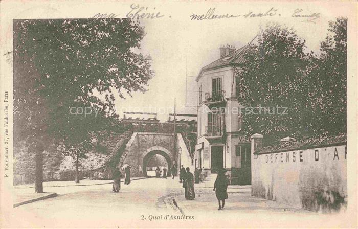 ASNIERES 92-SUR SEINE Hauts-de-Seine Le Quai d'Asnières