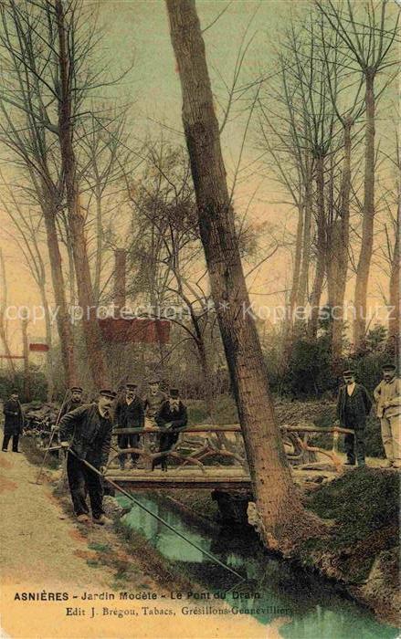 ASNIERES 92-SUR SEINE Hauts-de-Seine Jardin Modèle Pont du Drain