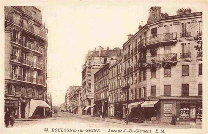 BOULOGNE-SUR-SEINE BOULOGNE-BILLANCOURT 92 Avenue J. B. Clément