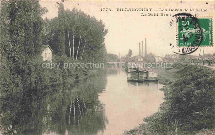 Billancourt 92-BOULOGNE-BILLANCOURT Aux bords de la Seine le petit bras