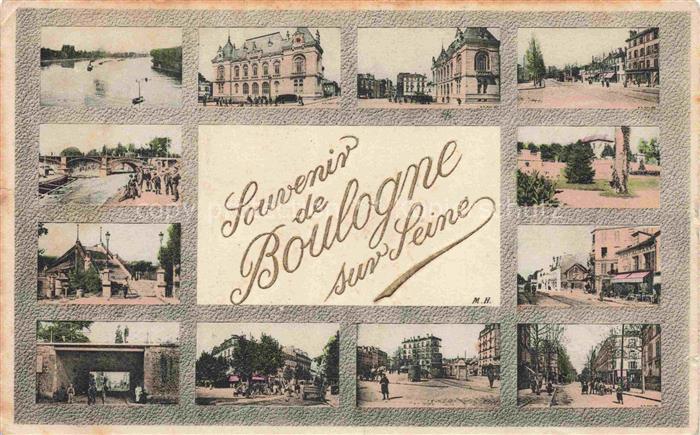 BOULOGNE-SUR-SEINE BOULOGNE-BILLANCOURT 92 Souvenir de la ville vues d'ensemble