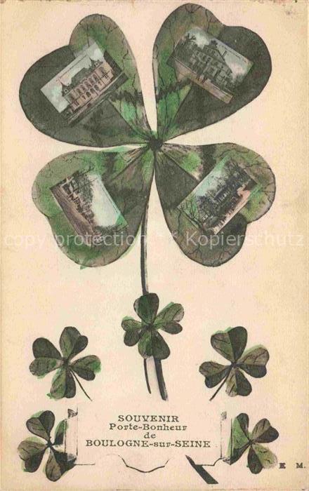 BOULOGNE-SUR-SEINE BOULOGNE-BILLANCOURT 92 Souvenir Porte-Bonheur vues d'ensembl