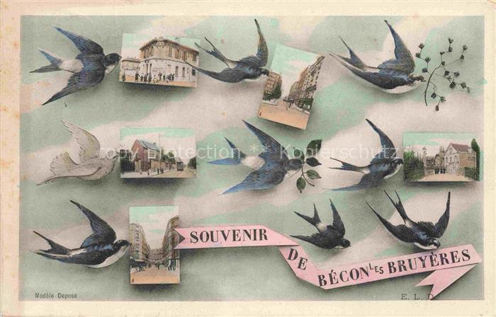BECON-LES-BRUYERES Nanterre 92 Hauts-de-Seine Vues d'ensemble Briefschwalben