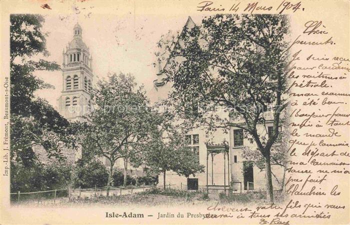 Isle-Adam Pontoise 95 Val-d Oise Jardin du Presbytère